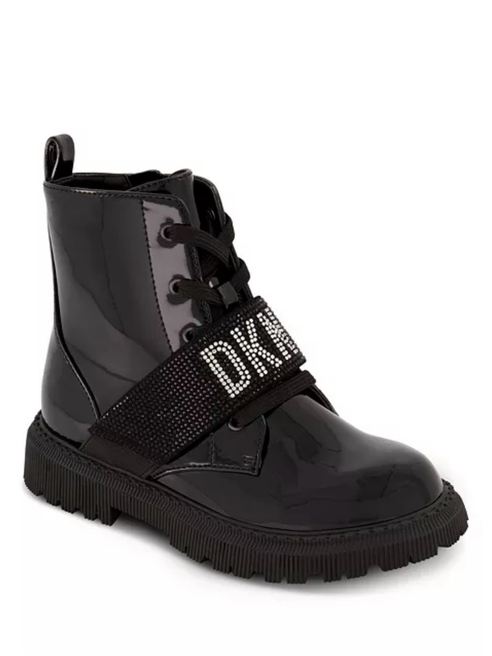 New DKNY
Little Girls Elastic Logo Strap Moto Boots
